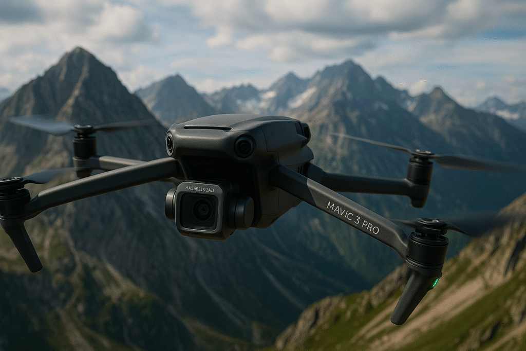 drone over mountains 4