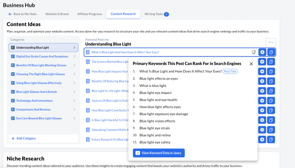 Keyword & Research Tools