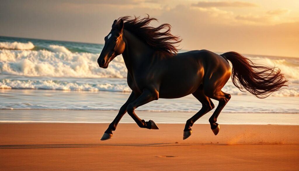 Stallion at the beach