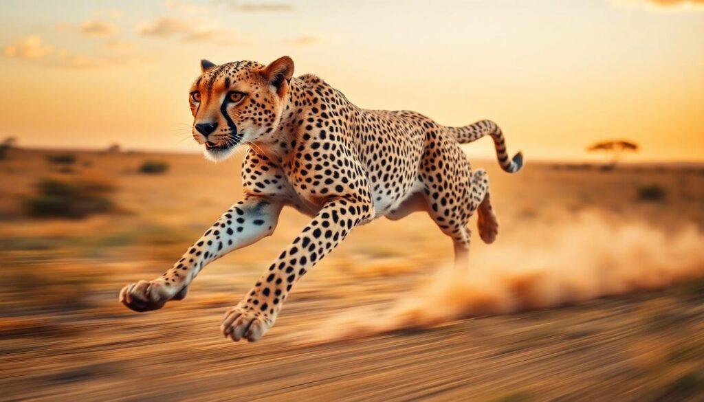 A Cheetah in pursuit