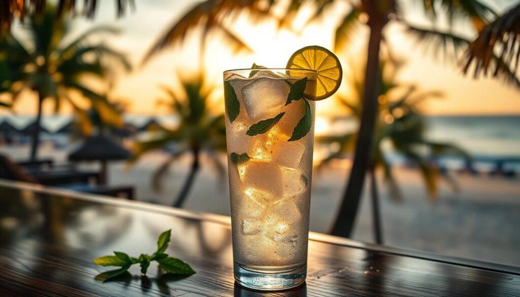 mojito in the sunset