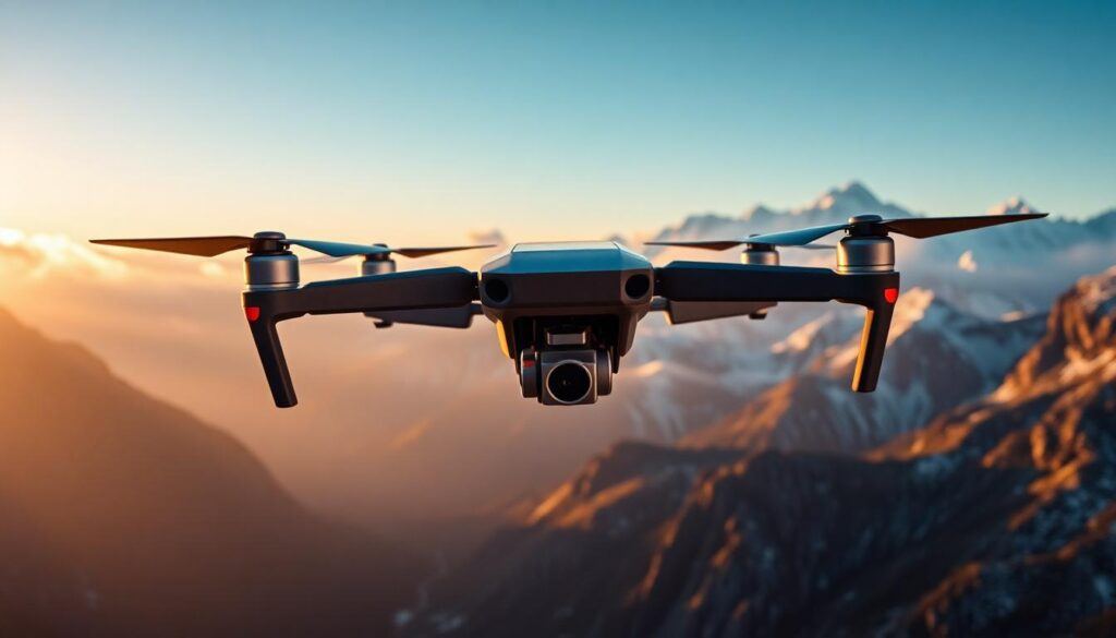 drone over mountains 3