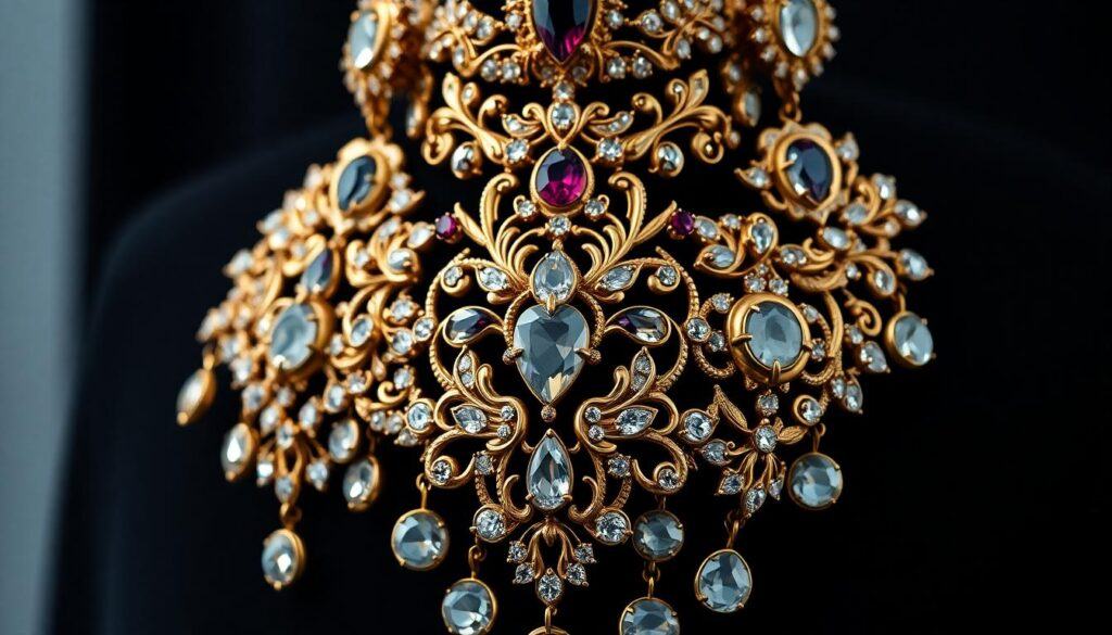 Jewelled necklace