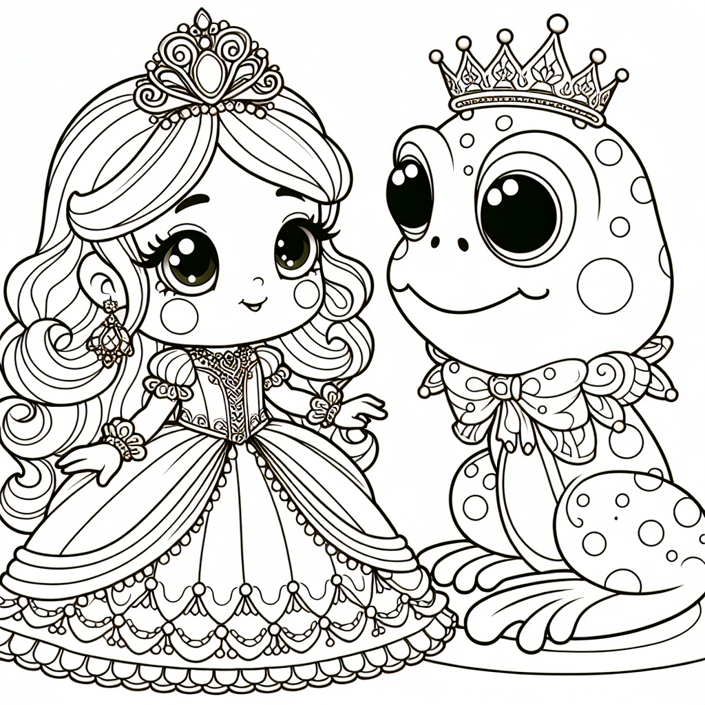 Princess and a frog prince