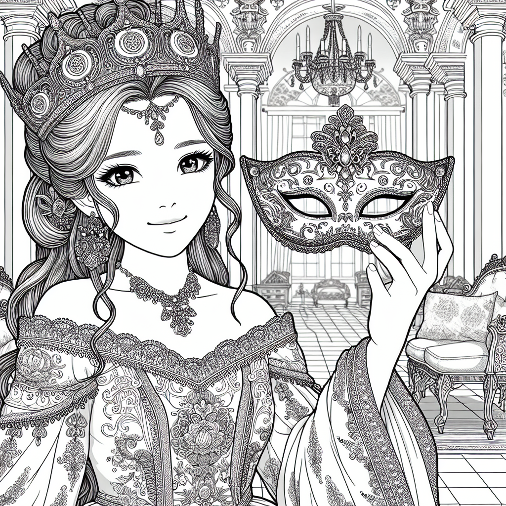 Princess and a mask